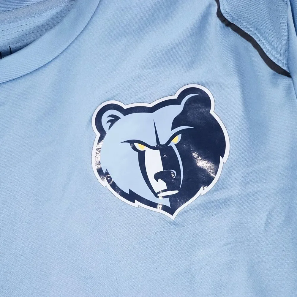 Nike Memphis Grizzlies Elite Long Sleeve Shooter Shirt Blue Mens Large Tall
